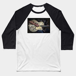 Guitar Man Baseball T-Shirt